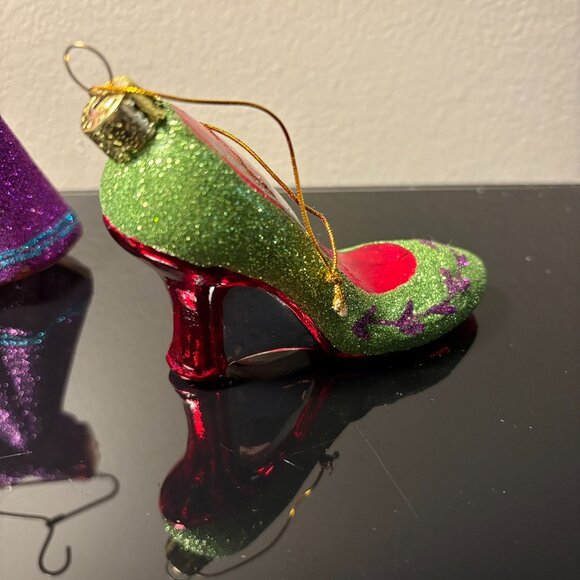 Glass Ornament Set โ Vintage Style โ 4pc - Picture 3 of 8